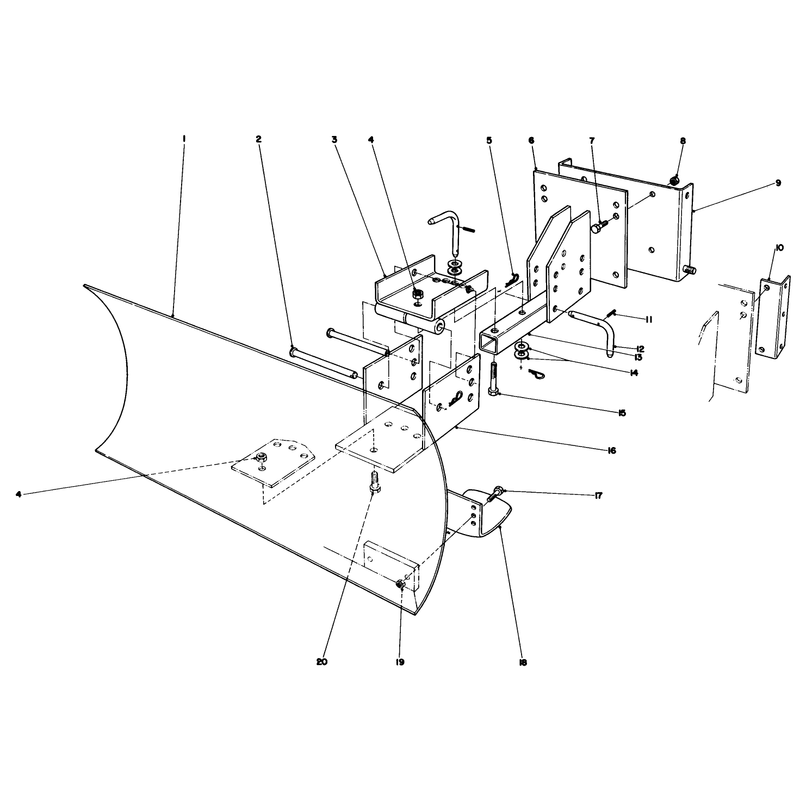 Grader Blade Assembly Model 59099 (optional)