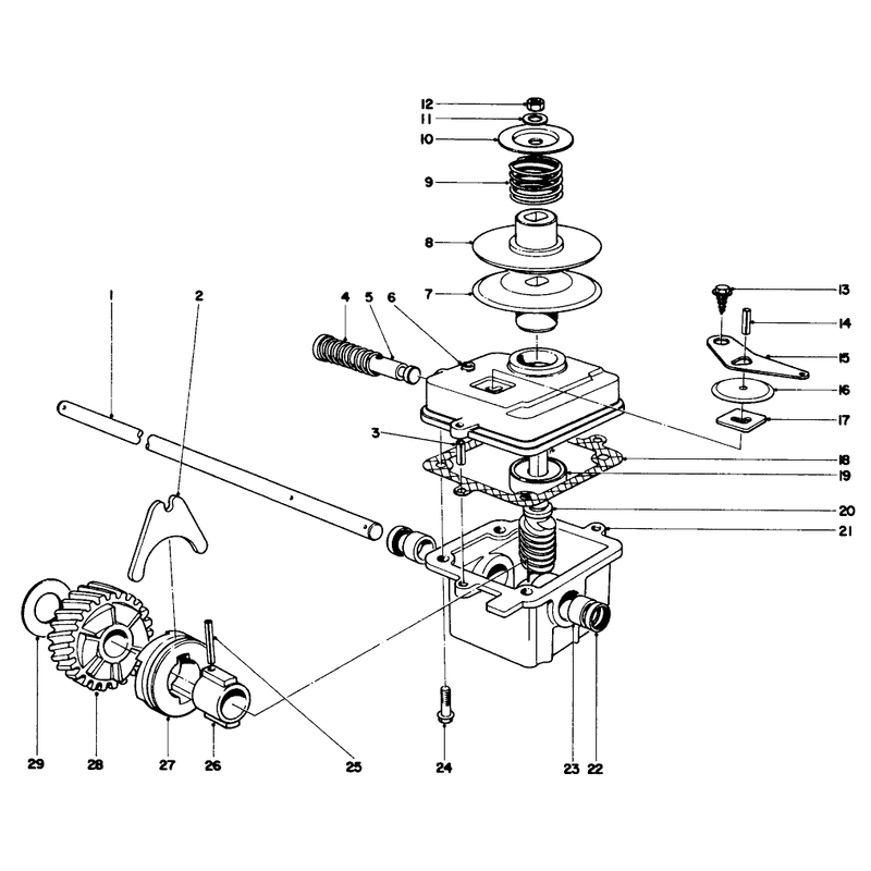 Gear Case Assembly Model Nos 20550 and 20660