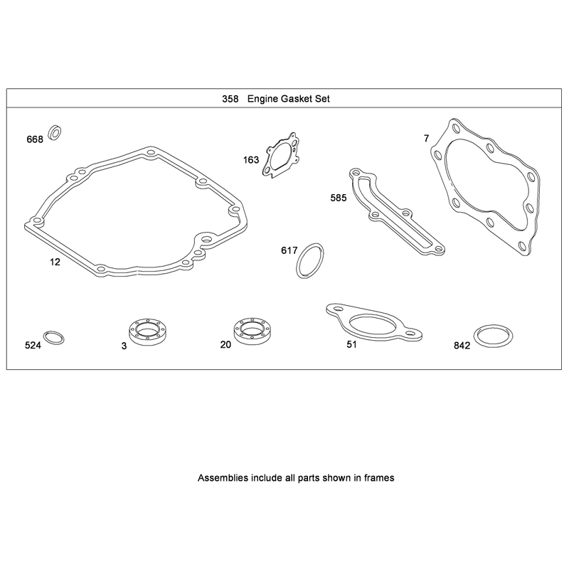 Engine Gasket Set Briggs and Stratton 126T02-0224-B1