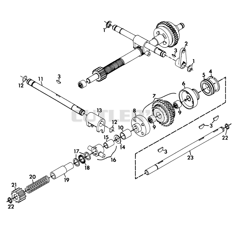 NUMBER NINE SHAFT - PTO CLUTCH