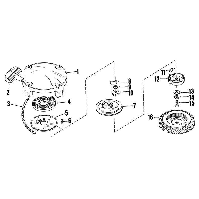 Recoil Starter Model No 28319a Parts List