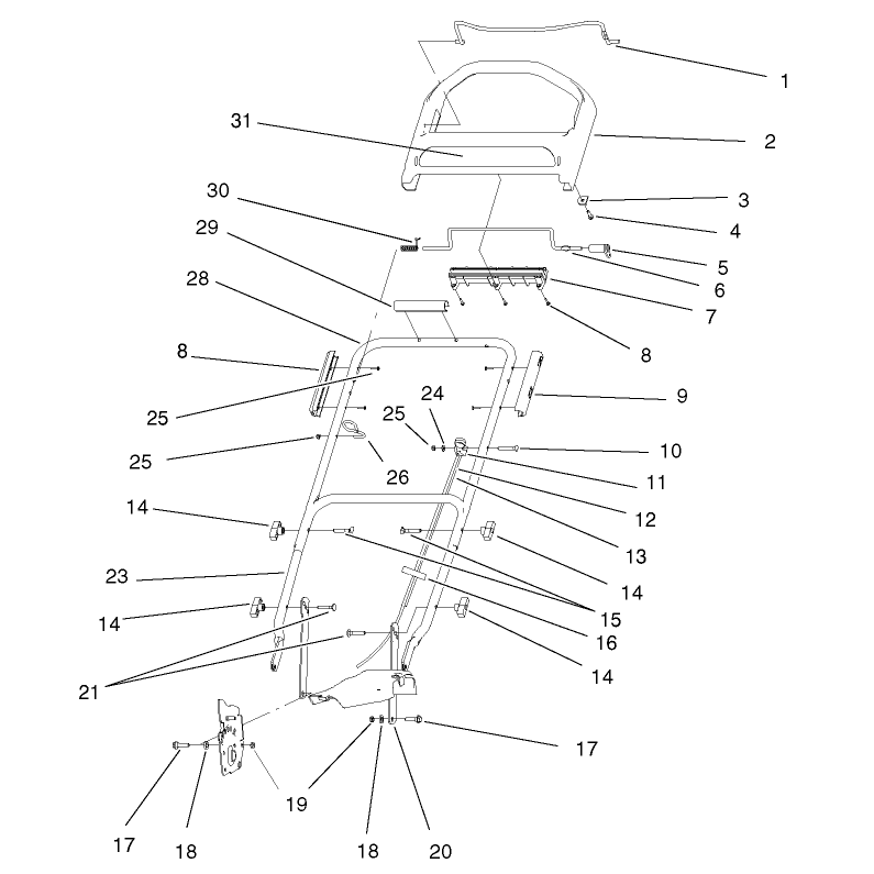 Handle and Controls Assembly