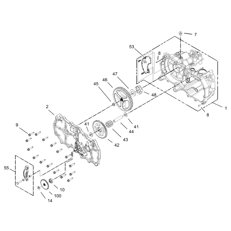 Housing Assembly RH Hydrostat No 105-3491