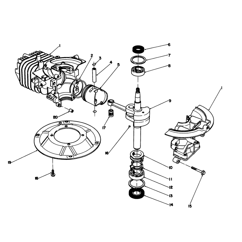 Crank Shaft Assembly Model No 47pn2-6