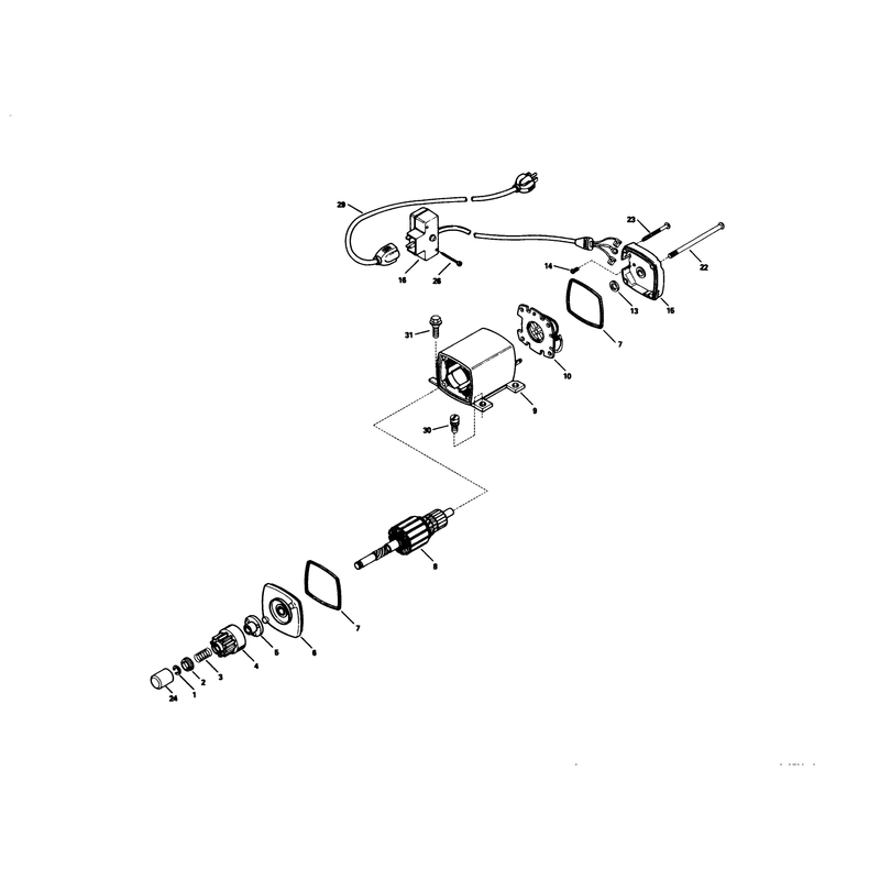 Electric Starter Motor Kit No. 37-4810 (optional)