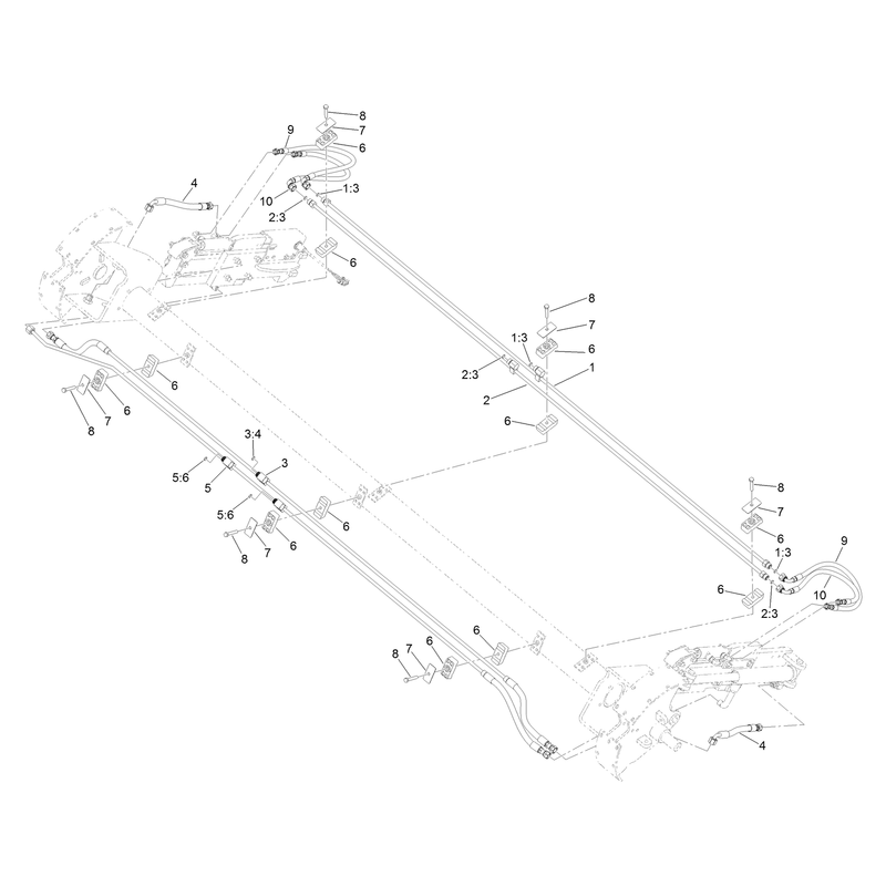 Arm Extension and Grippers Hydraulic Hose and Tube Assembly