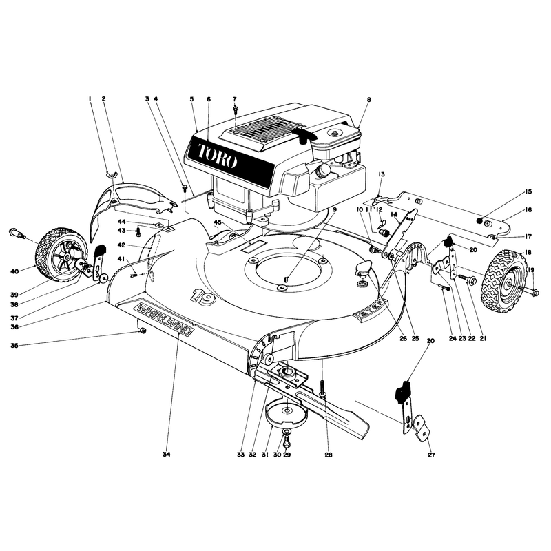 Housing and Engine Assembly Model 16073 and 16173