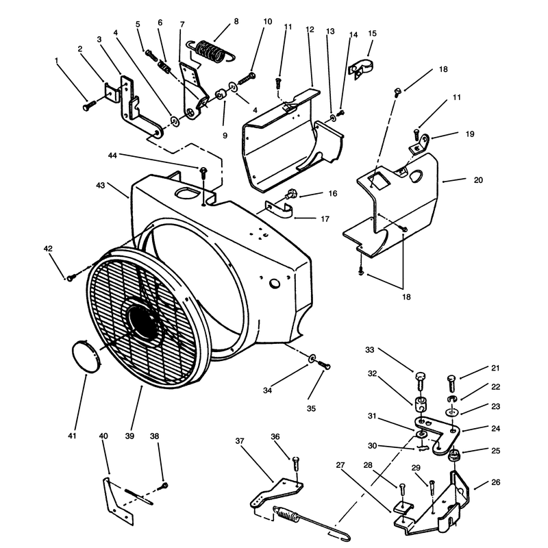 Blower Housing and Governor