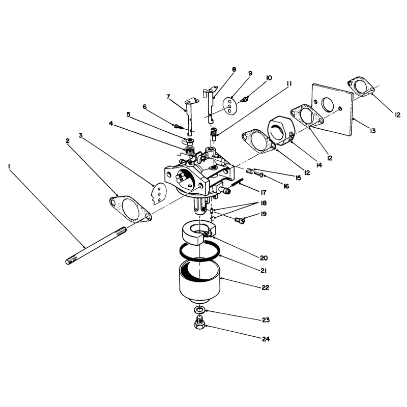 Carburetor Assembly Model No 47pm1-3