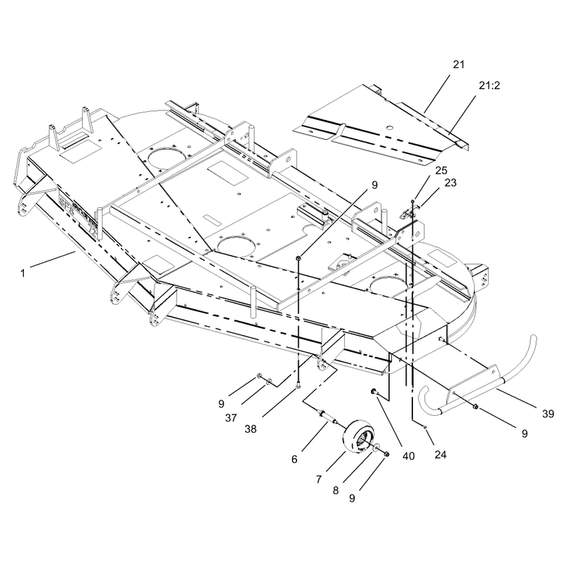 Deck and Wheel Gage Assembly