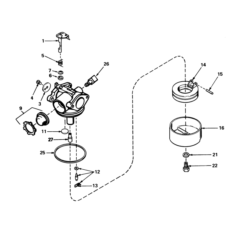 Carburetor No 632050a