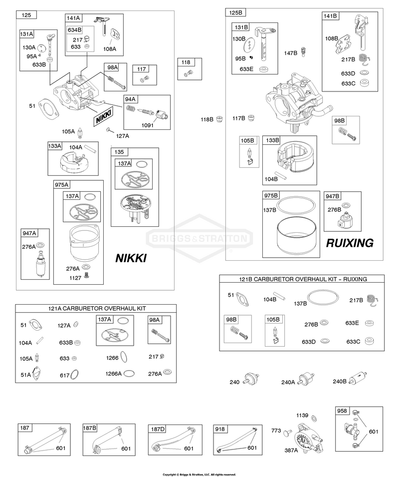 Carburetor, Fuel Supply, Kit-Carburetor Overhaul
