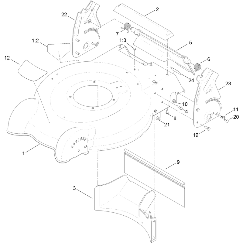 Deck and Rear Door Assembly