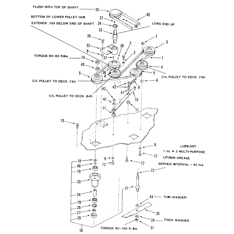 REAR DISCHARGE MOWER-36 in. (92 cm) VEHICLE IDENTIFICATION NUMBER E5-36XRO1