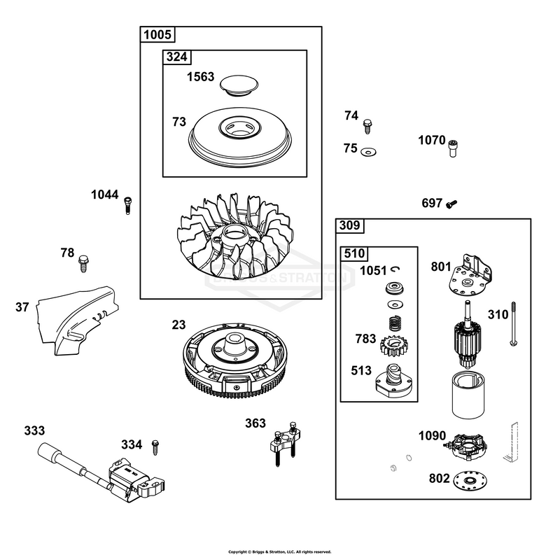 Flywheel, Ignition, and Starter Group