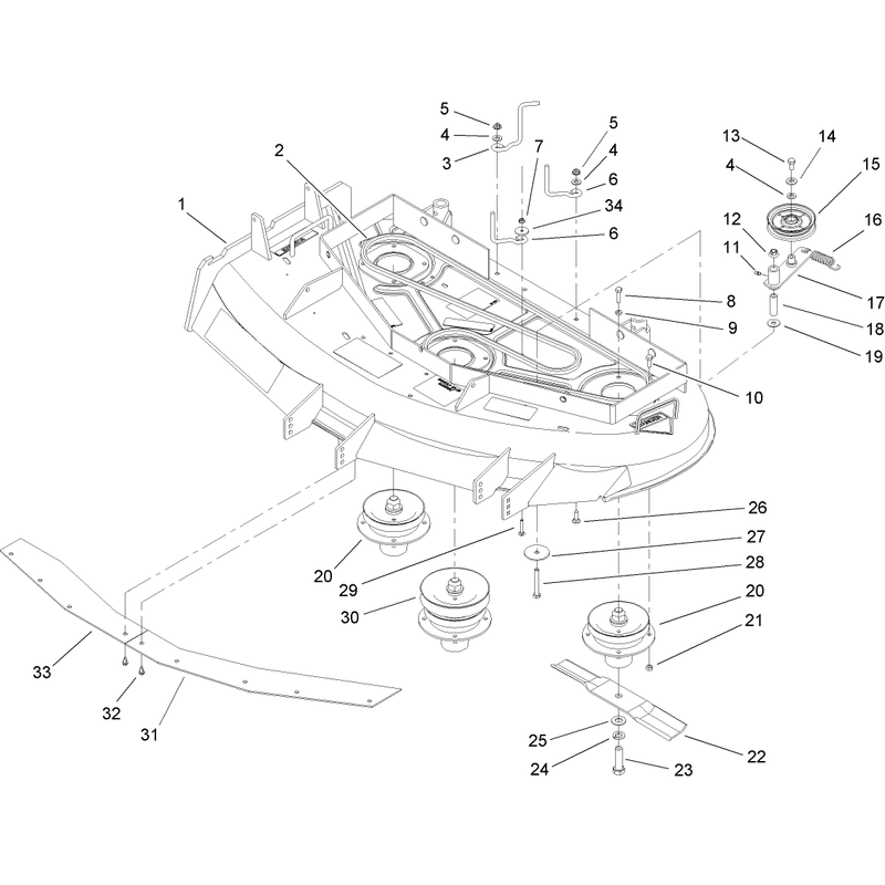 Spindle Pulley and Belt Assembly