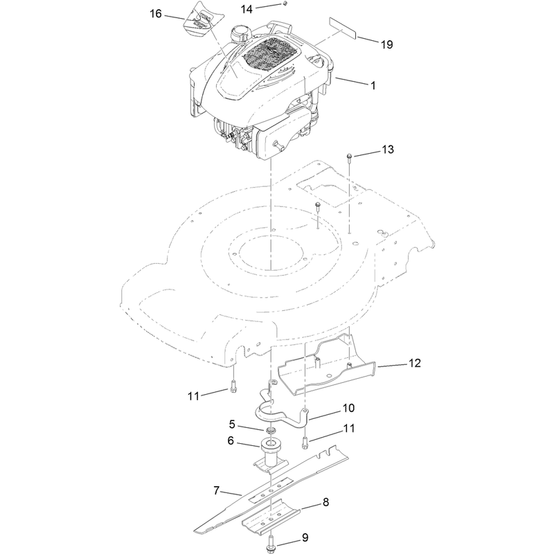 Engine and Blade Assembly
