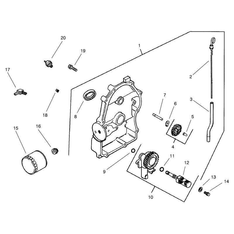 Group 3 Oil Pan Lubrication Model 73471 Only