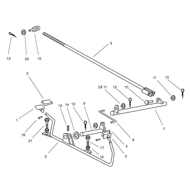 Operation Travel Pedal Assembly
