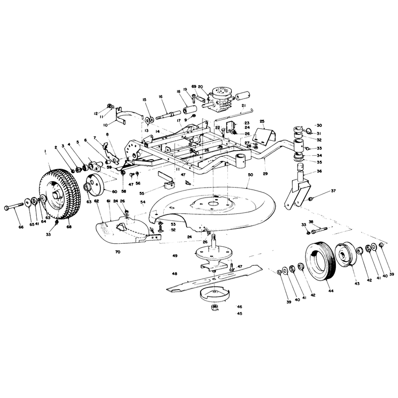 Frame and Cutter Housing Assembly