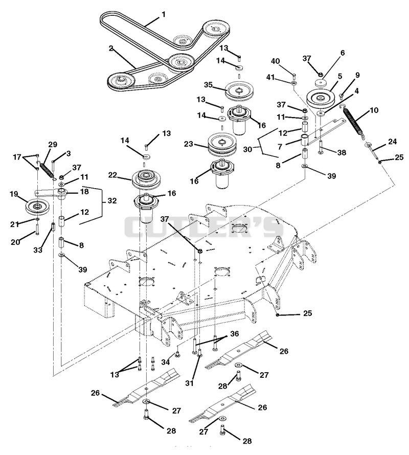 Belts, Spindles, Idlers And Blades
