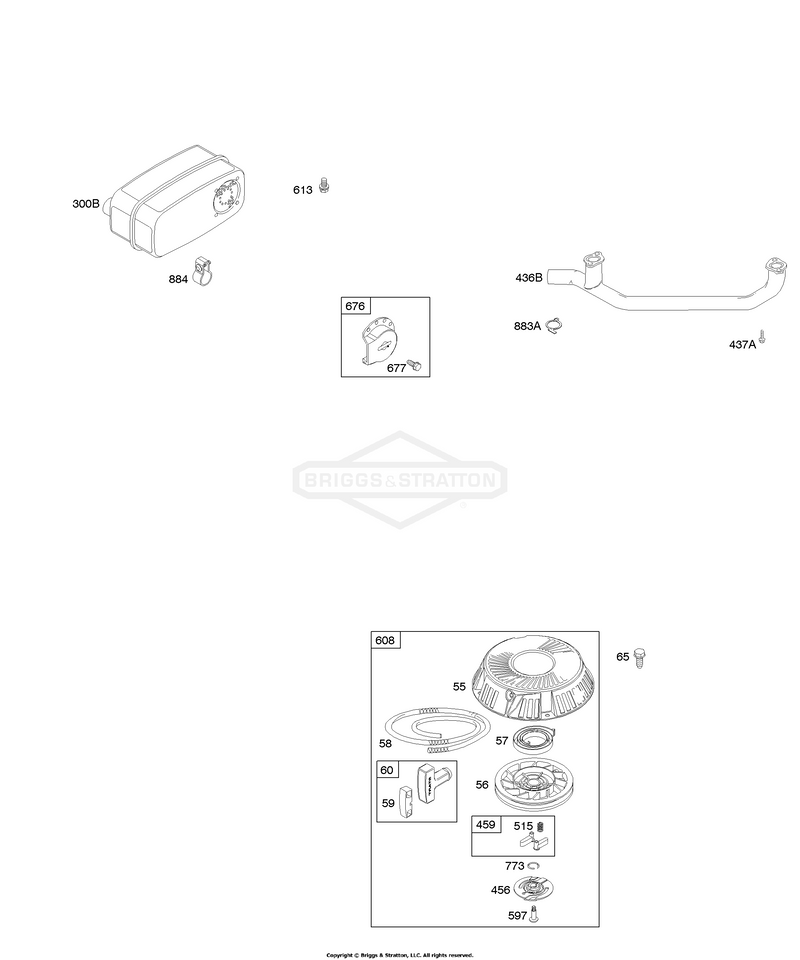 Exhaust System, Rewind Starter
