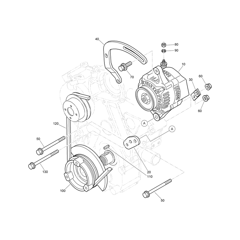 Alternator and Pulley Assembly
