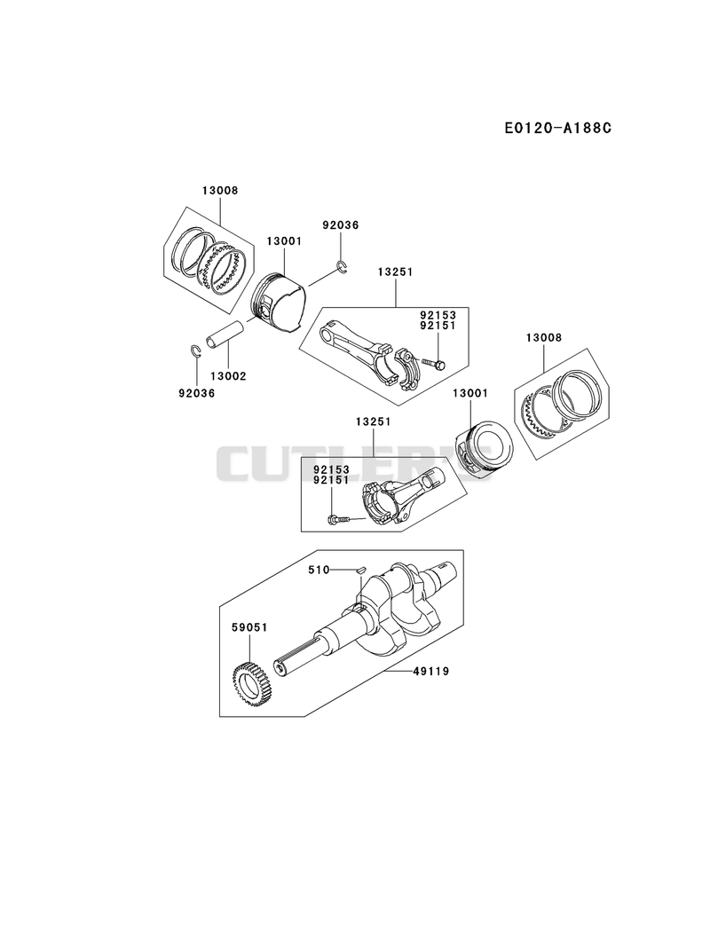 PISTON/CRANKSHAFT