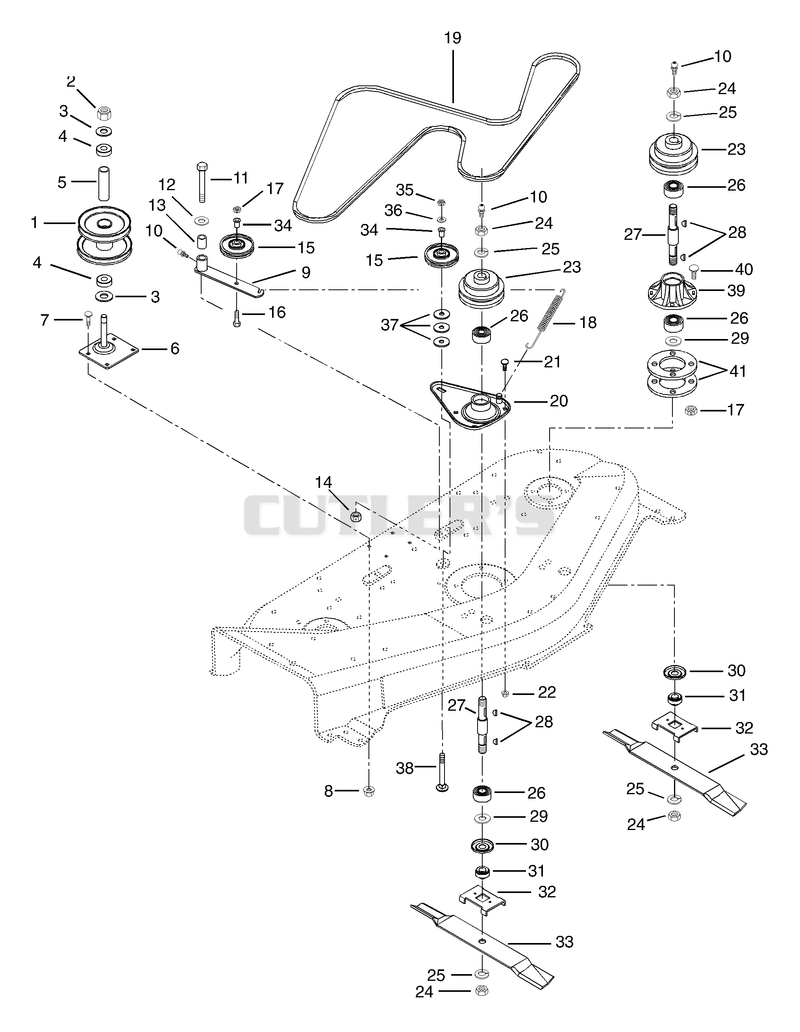 48" Mower Spindle