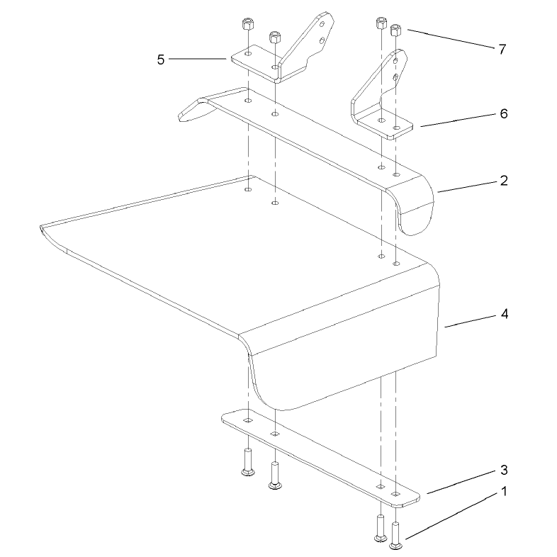 Rubber Deflector Assembly No 106-3249