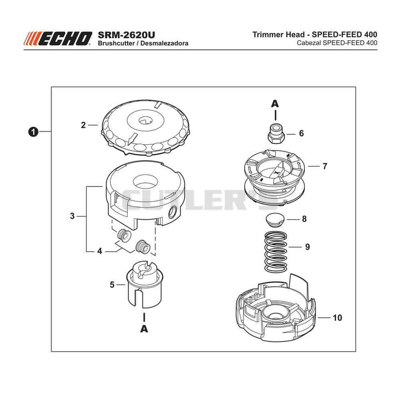 Trimmer Head - SPEED-FEED 400