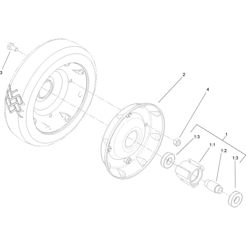 Front Wheel and Tire Assembly