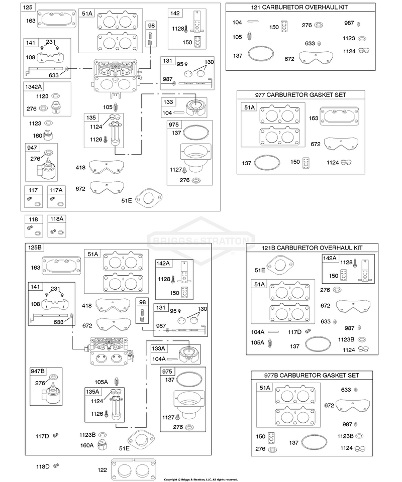 Carburetor, Kit - Carburetor Overhaul