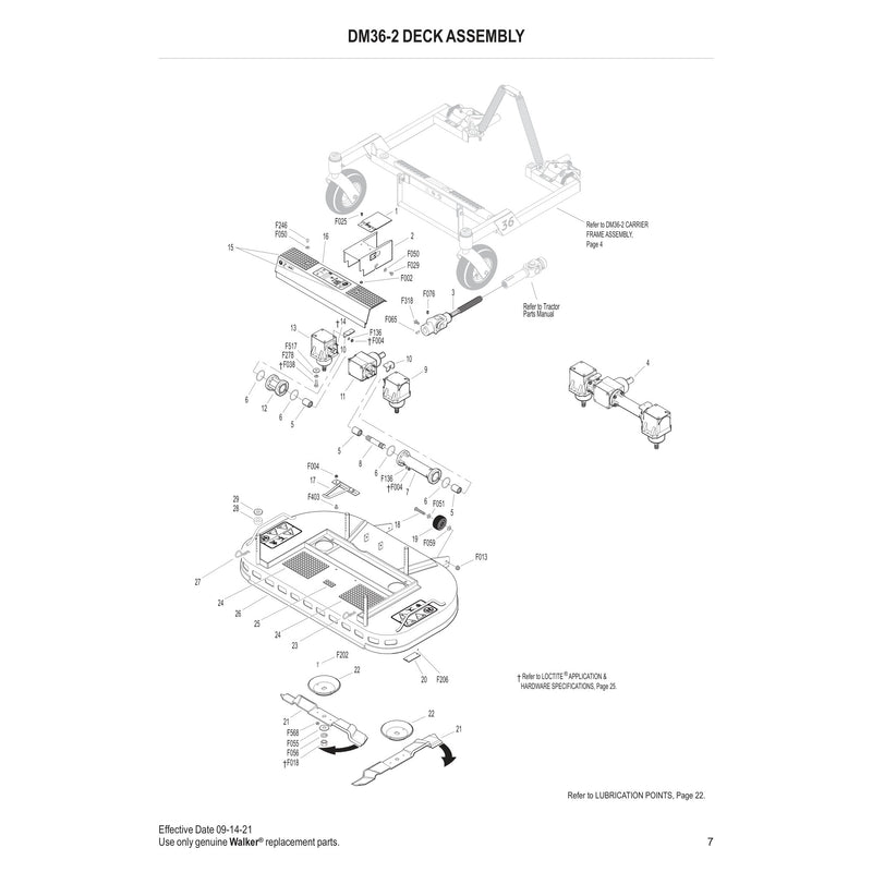 DM36-2 DECK ASSEMBLY