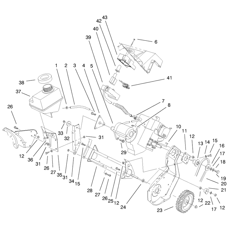 Engine & Gas Tank Assembly