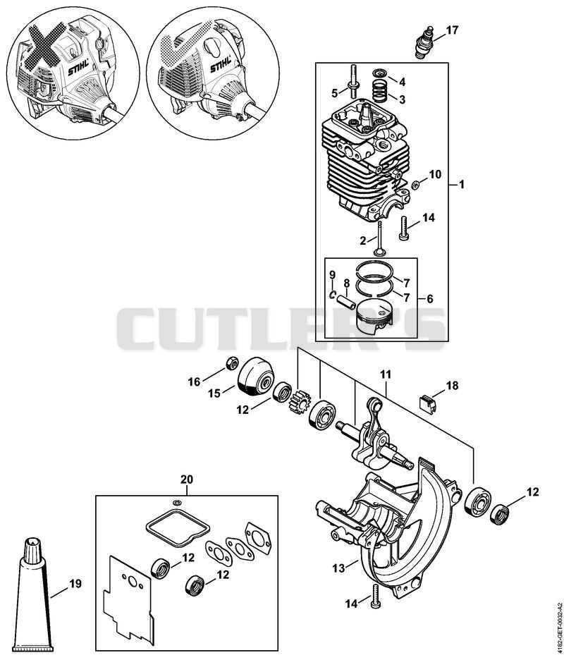 Cylinder, Engine pan ⇥ 5 08 507 652