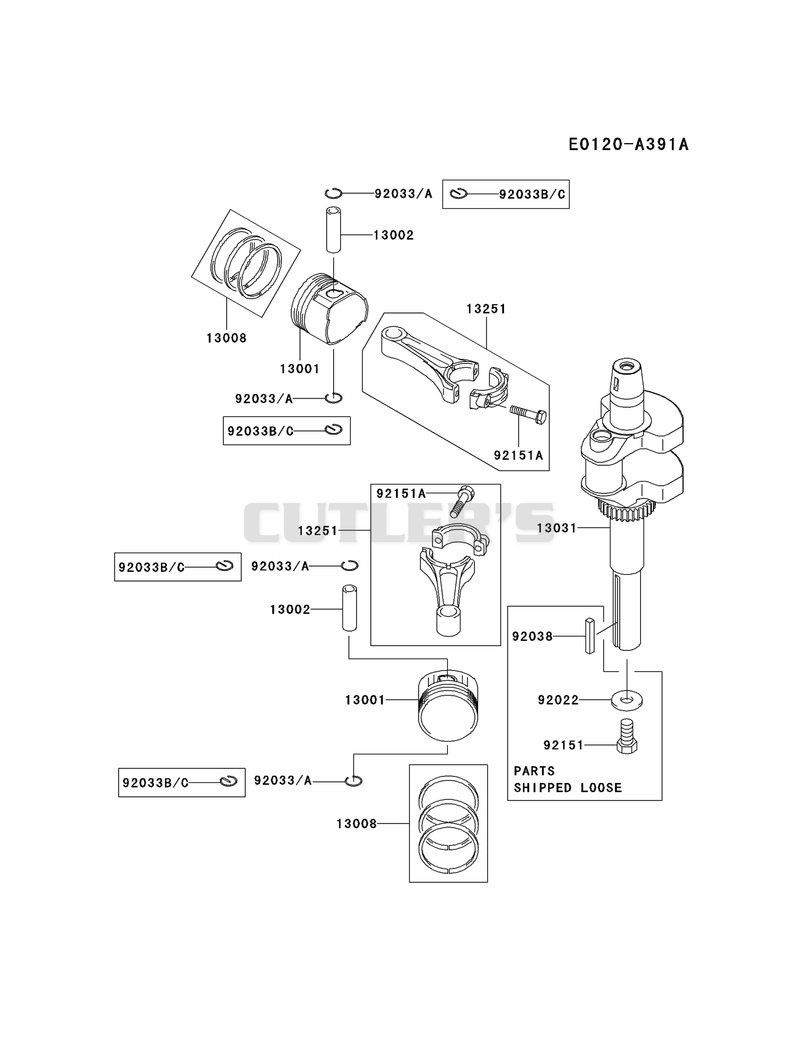 PISTON/CRANKSHAFT