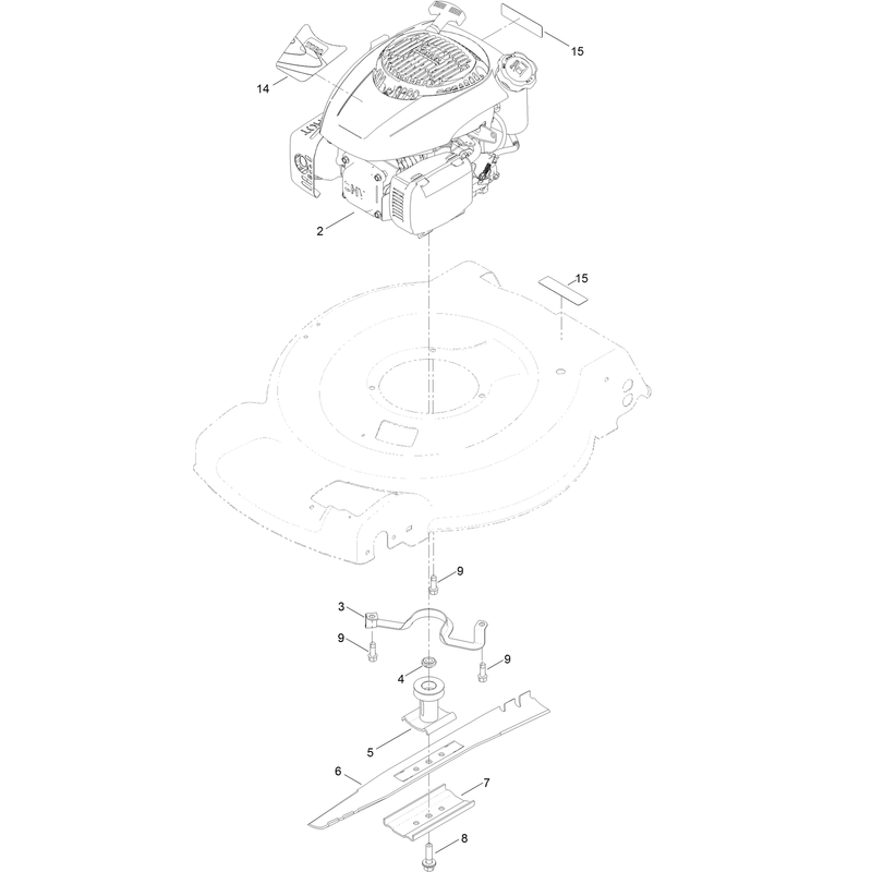 Engine and Blade Assembly