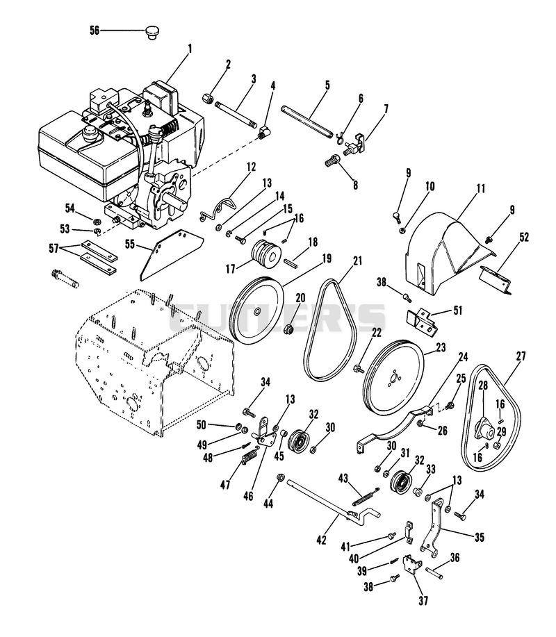 Engine And Belt Drive