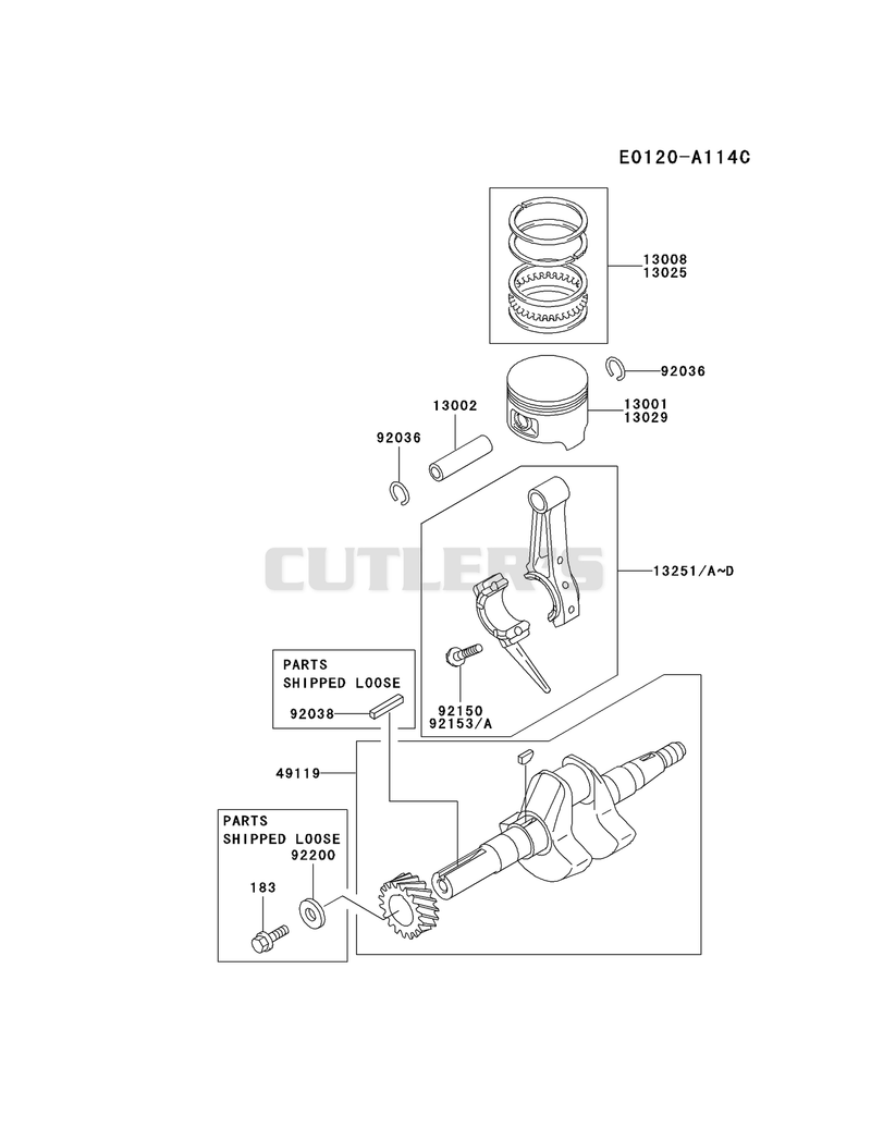 PISTON/CRANKSHAFT