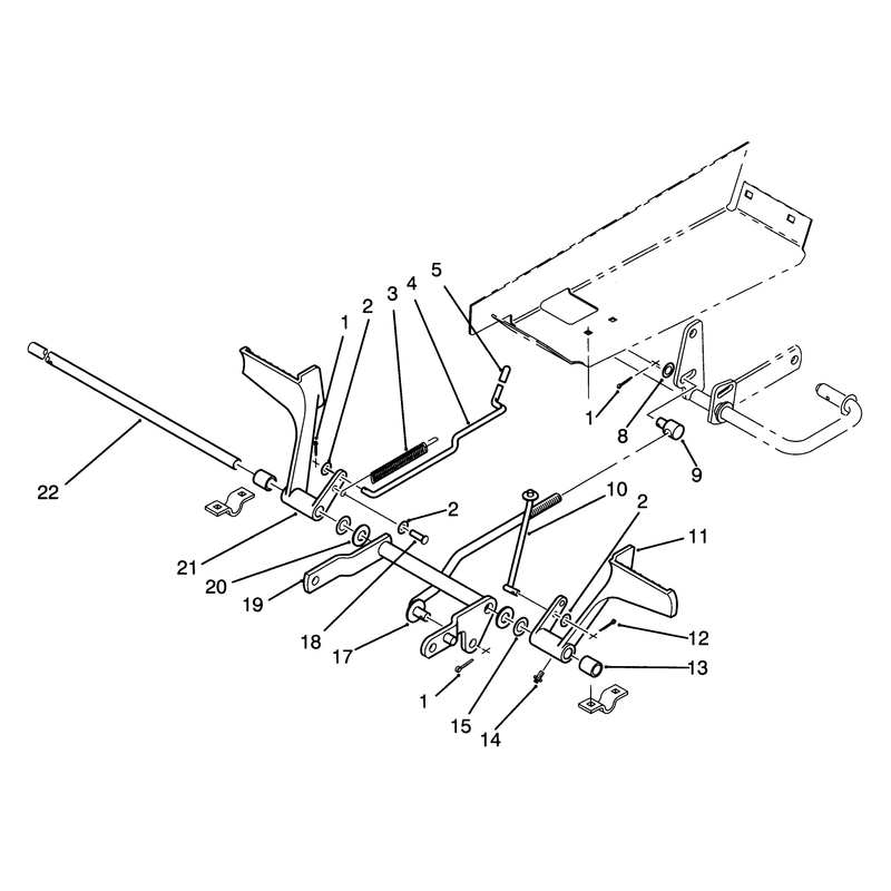 Brake and Clutch Pedal Assembly