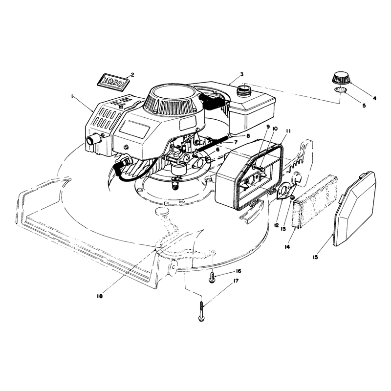 Engine Assembly Used on Units with Serial No 6000101 - 6002200