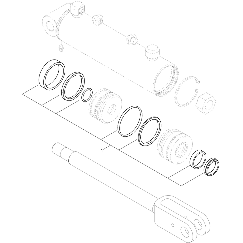 Hydraulic Cylinder Assembly No 117-1833