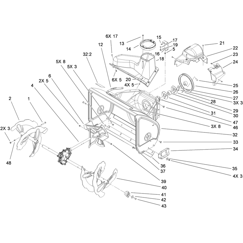 Auger and Housing Assembly