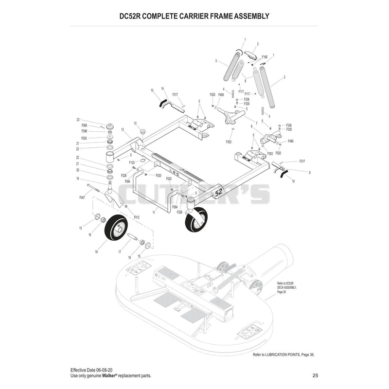 DC52R Complete Carrier Frame Assembly