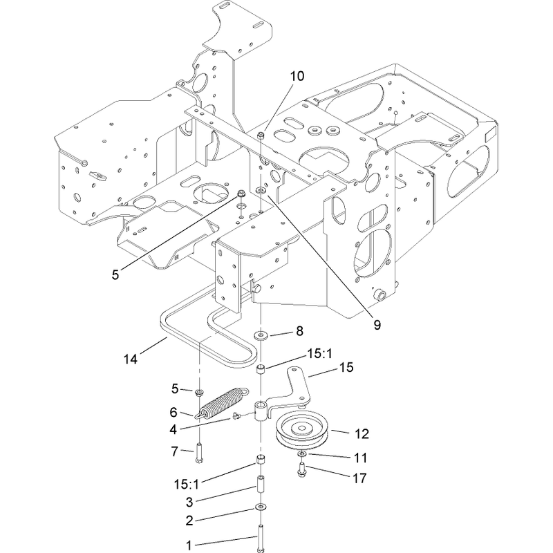 Pump Idler and Belt Assembly