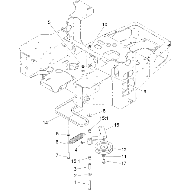 Pump Idler and Belt Assembly
