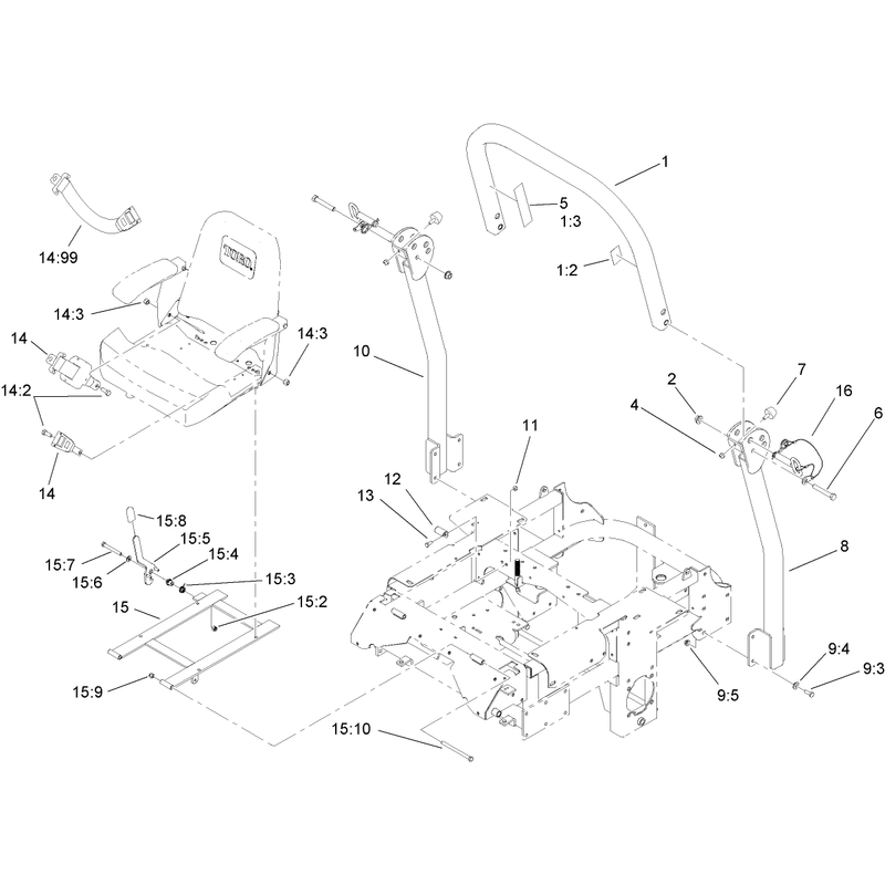 Roll Over Protection System Assembly No 110-0877