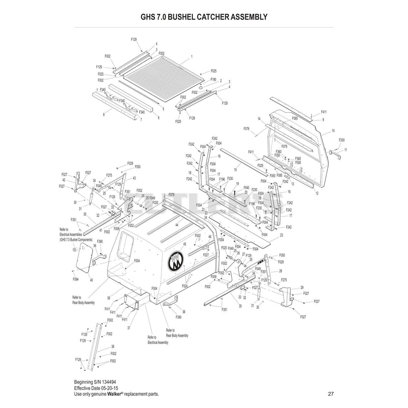 GHS 7.0 Bushel Catcher Assembly