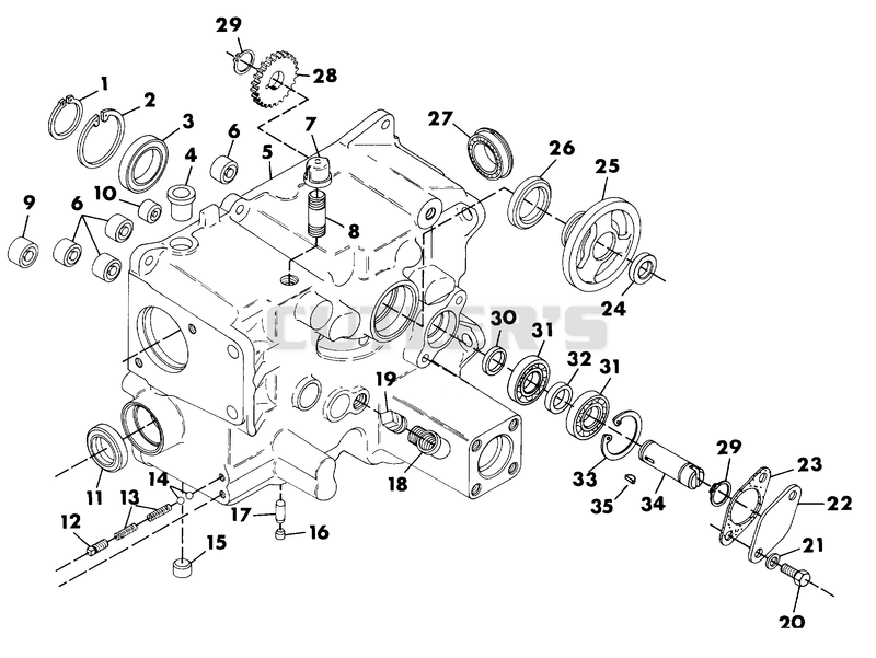 NUMBER TWELVE - TRANSMISSION CASE ASM.